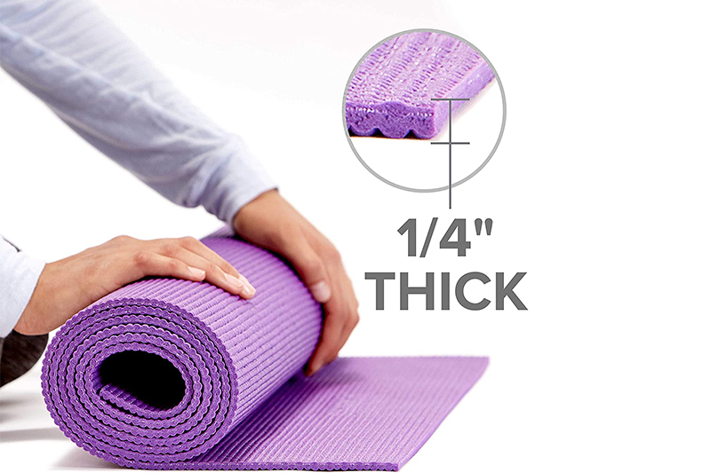 Kayışlı Renkli Baskılı PVC Yoga Minderi